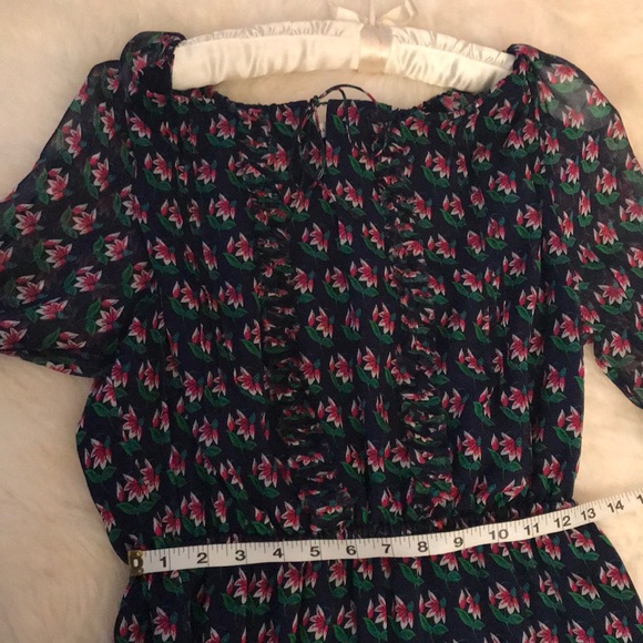 SOLD!! Diane Von Furstenberg floral silk dress 10 - Picture 7 of 8